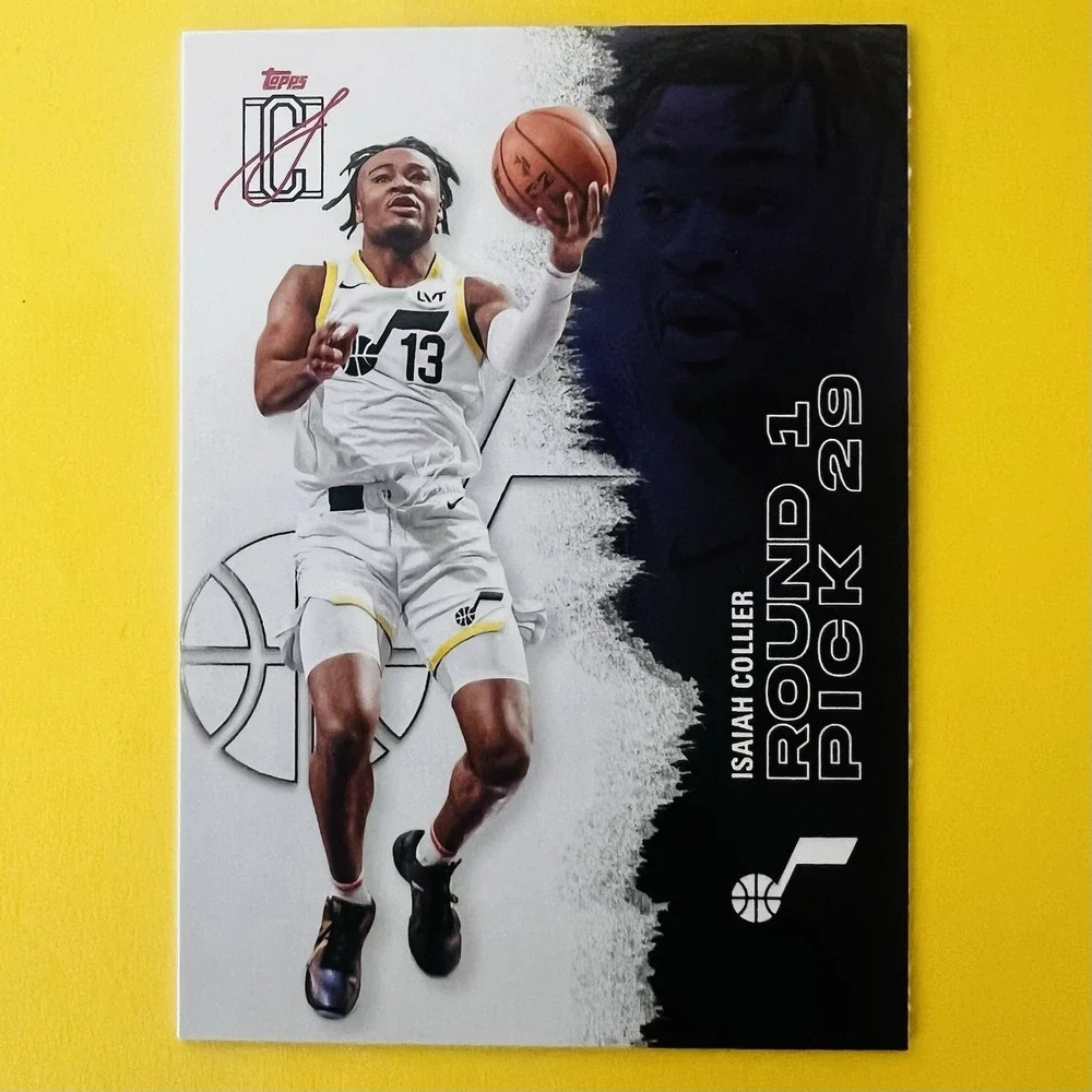 2025-26 Topps Signature Class Round 1 Pick 29 Isaiah Collier #5 Jazz RC